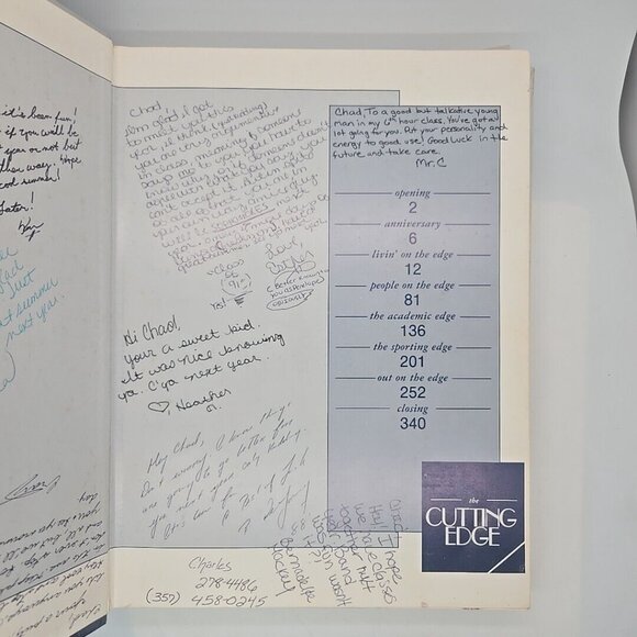 1988 Boca Raton FL Community High School PAW Yearbook Cutting Edge - Picture 2 of 9